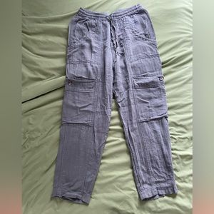 Free People linen cargo pants